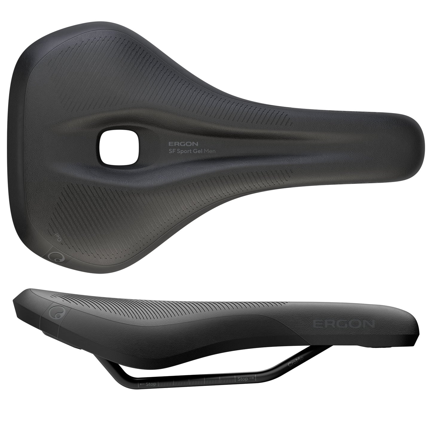 Ergon SF Sport Gel Saddle - Chromoly Black Mens Small/Medium