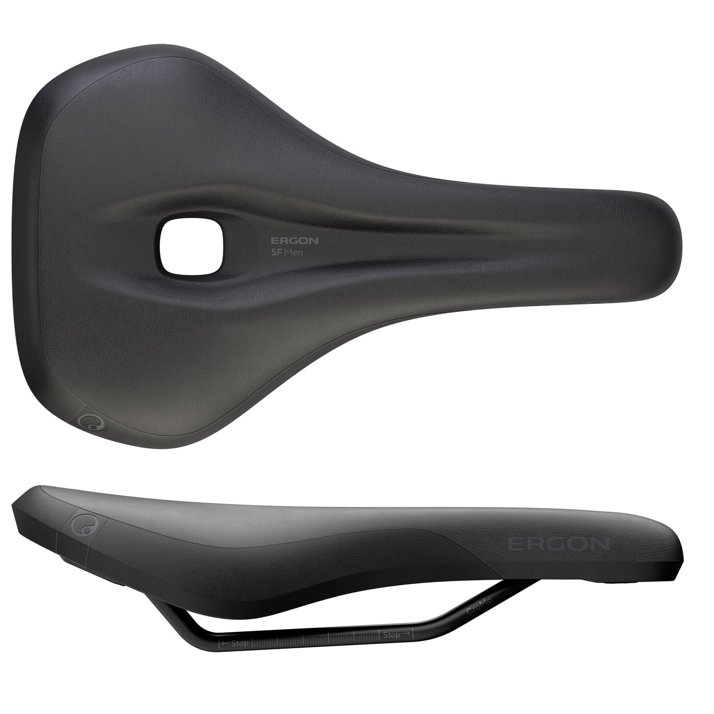 Ergon SF Saddle - Steel Black Mens Medium/Large