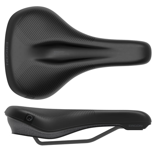 Ergon ST Core Evo Mens Saddle - MD/LG Black/Gray