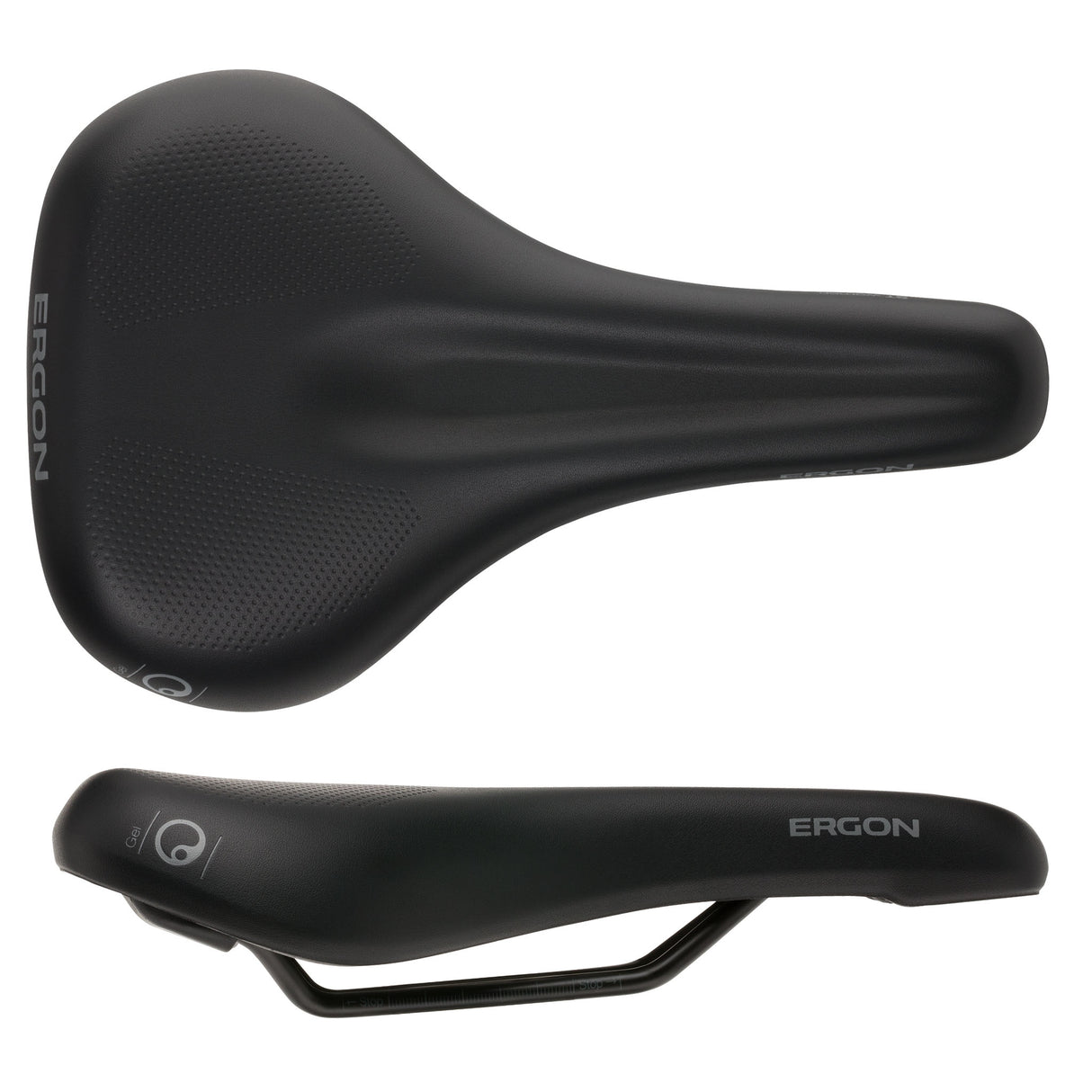 Ergon ST Gel Saddle - Chromoly Black Women's Small/Medium