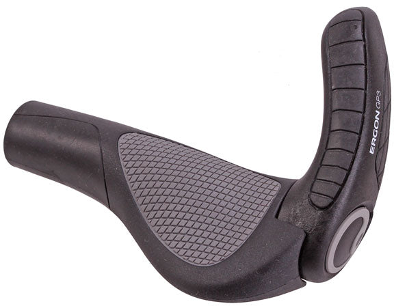 Ergon GP3 Grips - Black/Gray Lock-On Large