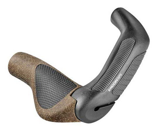 Ergon GP5 BioKork Grips - Lock-On Large Black/Tan