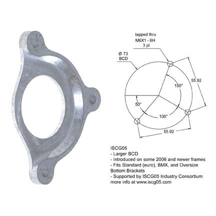 ISCG-05 to BB Adapter Plate, Evil/