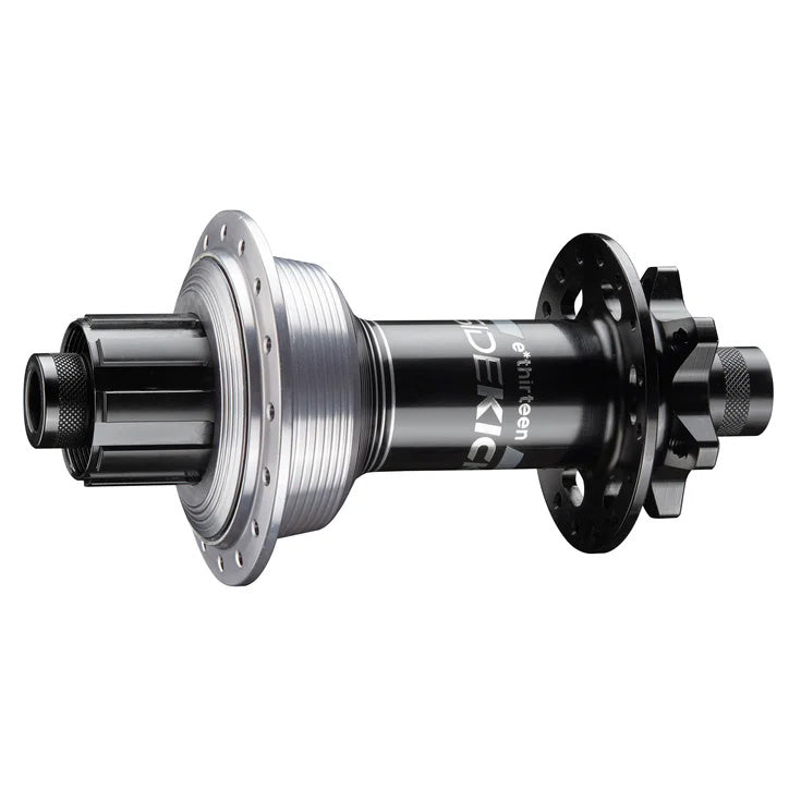 e*thirteen Sidekick Rear Hub - 12 x 148mm 6-Bolt XD BLK/Sterling Silver 28H