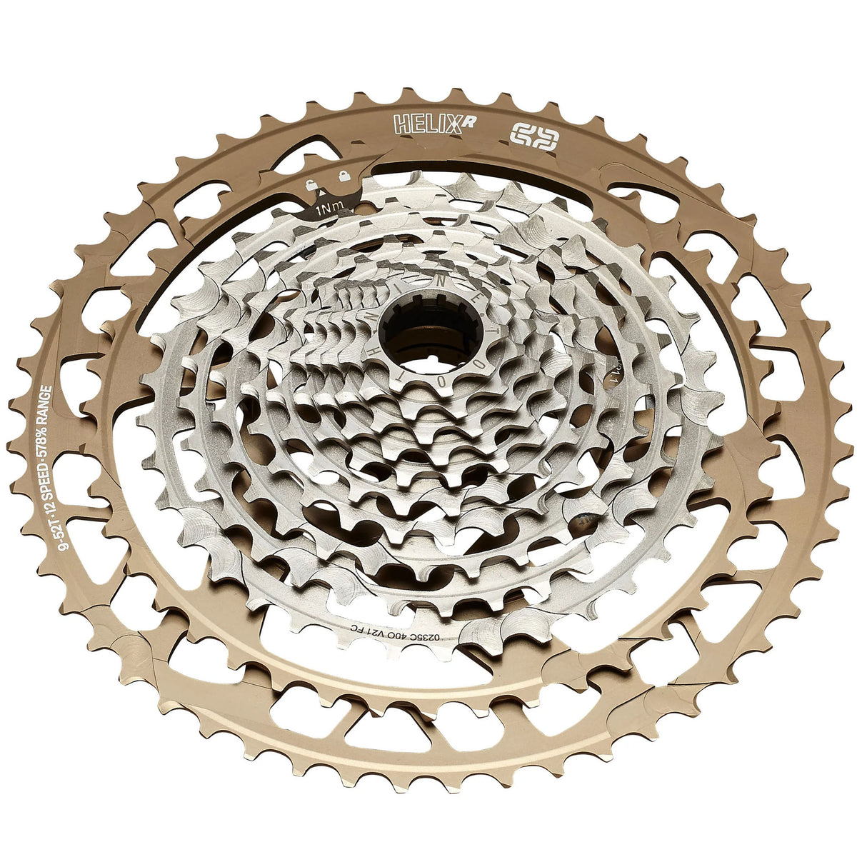 Helix Race 12sp Cassette, 9-52t - Bronze