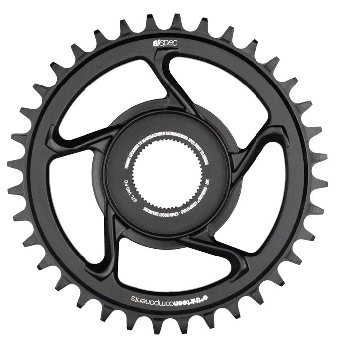 e*spec Aluminum Chainring, Shim EP8/E8000, 34t - Black