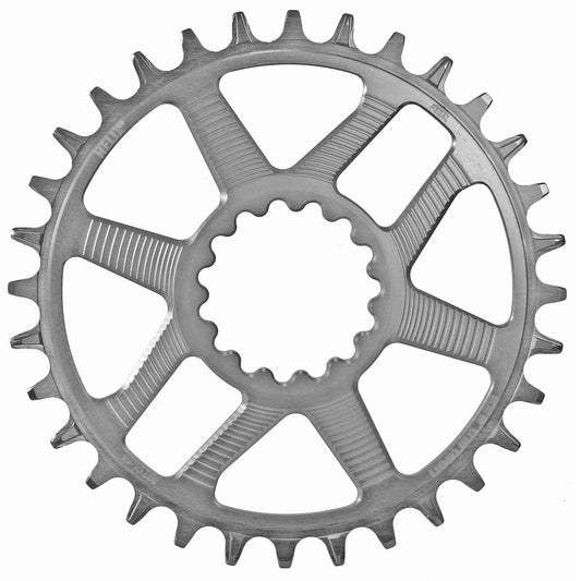 e*thirteen Helix R Chainring - 30t 11/12-Speed 52/55mm Flip Flop CL 3.5mm Offset e*thirteen DM Silver