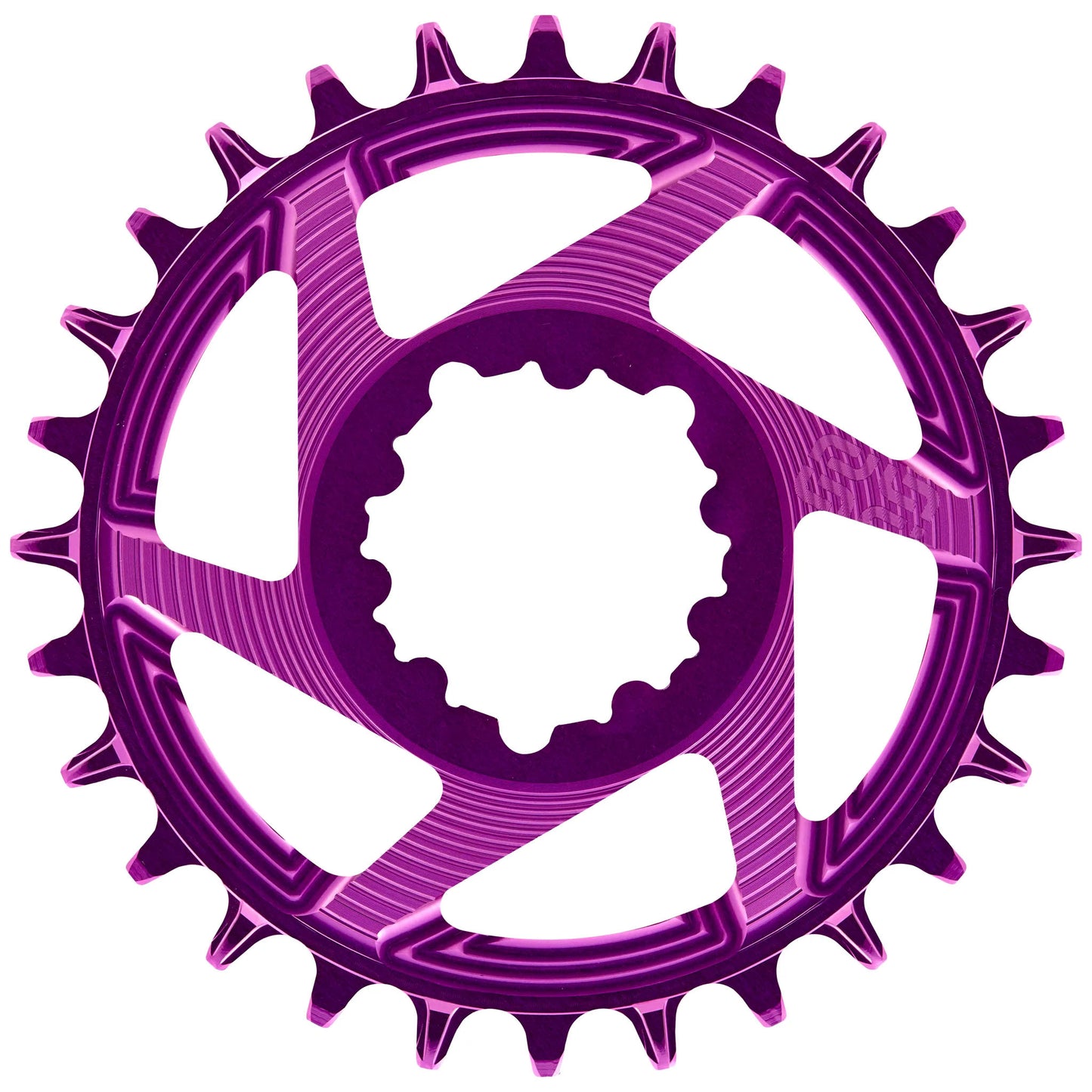 e*thirteen Helix R Guidering - 32t 11/12-Speed 3mm Offset SRAM 3-Bolt DM Eggplant