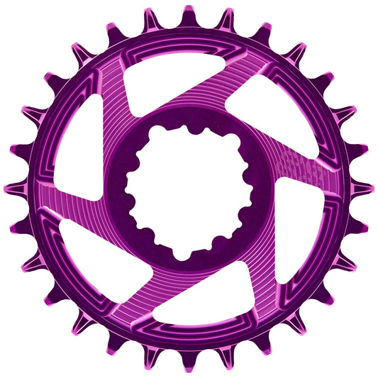 e*thirteen Helix R Guidering - 32t 11/12-Speed 3mm Offset SRAM 3-Bolt DM Eggplant