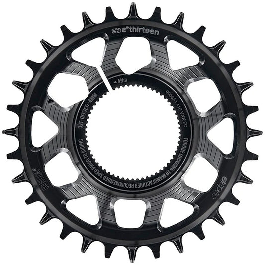 e*thirteen Helix Race e*spec  Chainring - Kenevo/Levo SL 1.1 -4mm offset 32T 11/12 Speed BLK