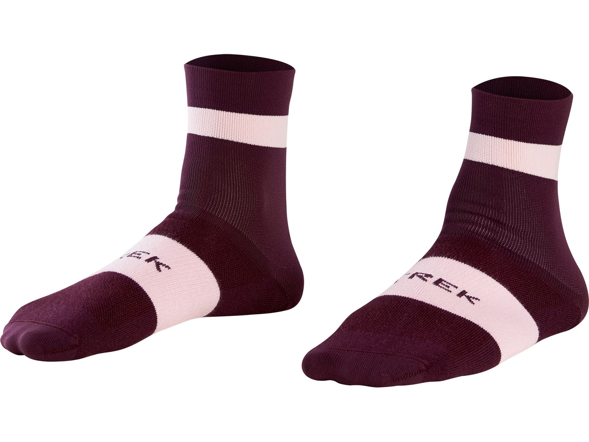 Sock Trek Race Quarter Large (42-44) Mulberry