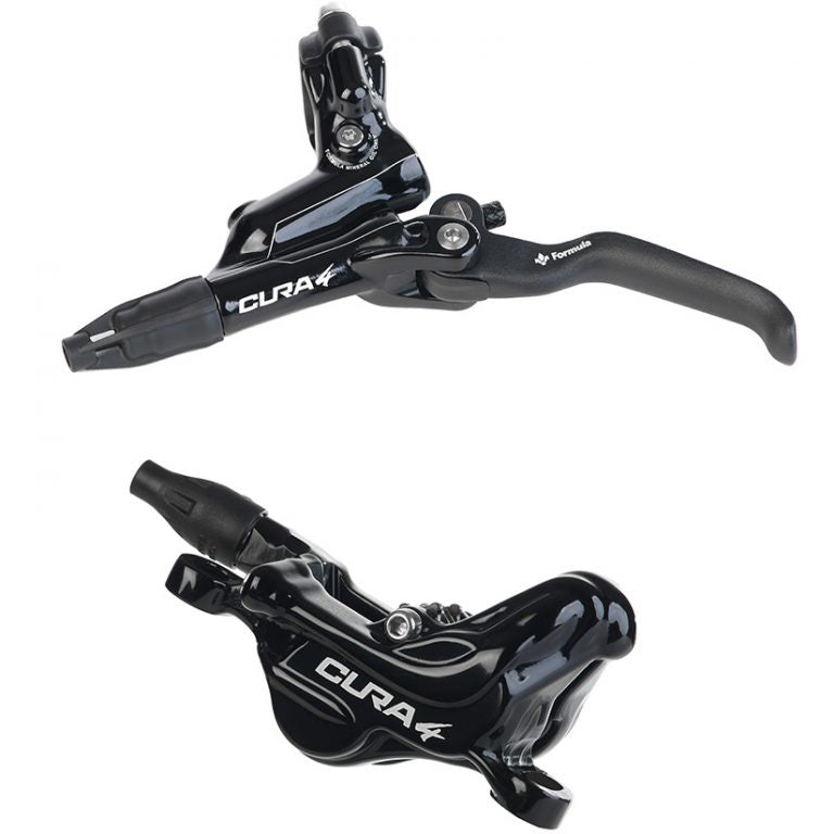 CURA-4 Disc Brake Kit, Front or Rear, Black
