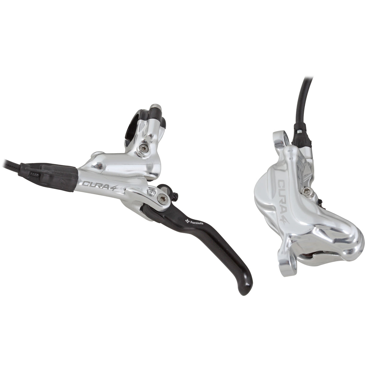 CURA-4 Disc Brake Kit, Front or Rear, Silver