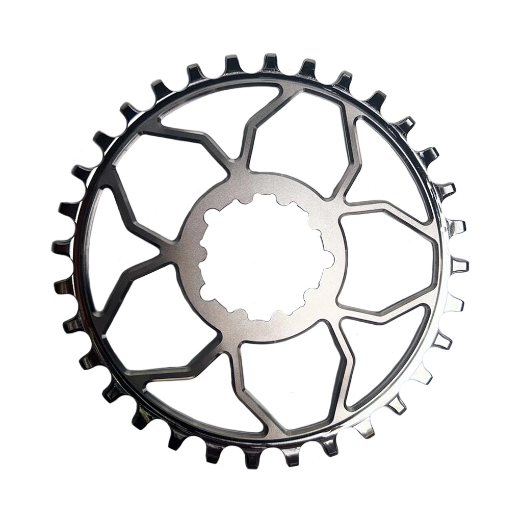 Titanium 3-Bolt Chainring, 3mm Offset, 32T, Raw/Silver