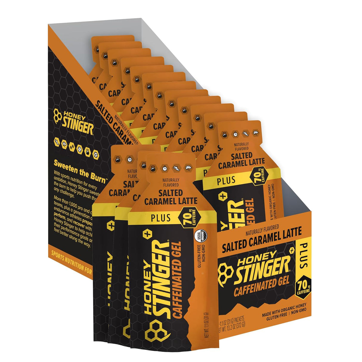 Energy Gel, Salted Caramel Latte, 12/Count