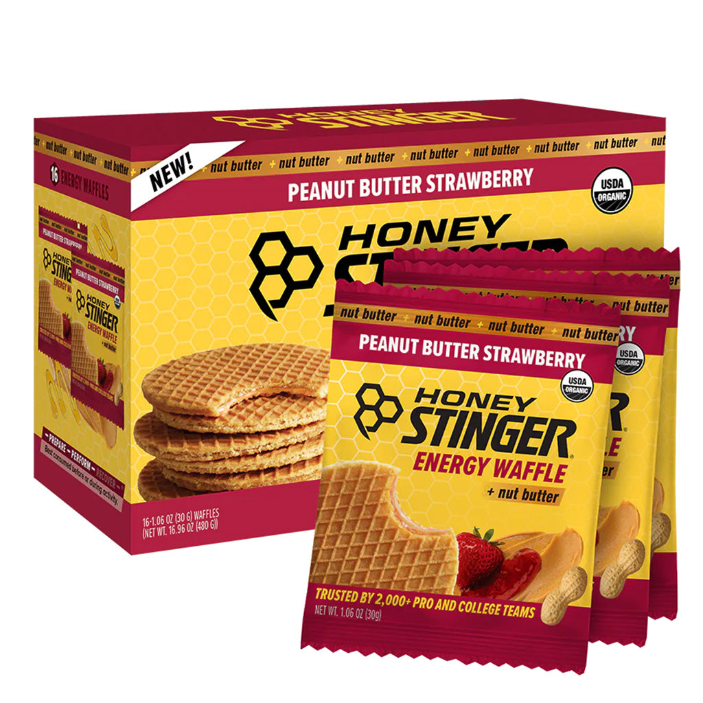 Energy Waffles + Nut Butter, PB Strawberry, 12/Count