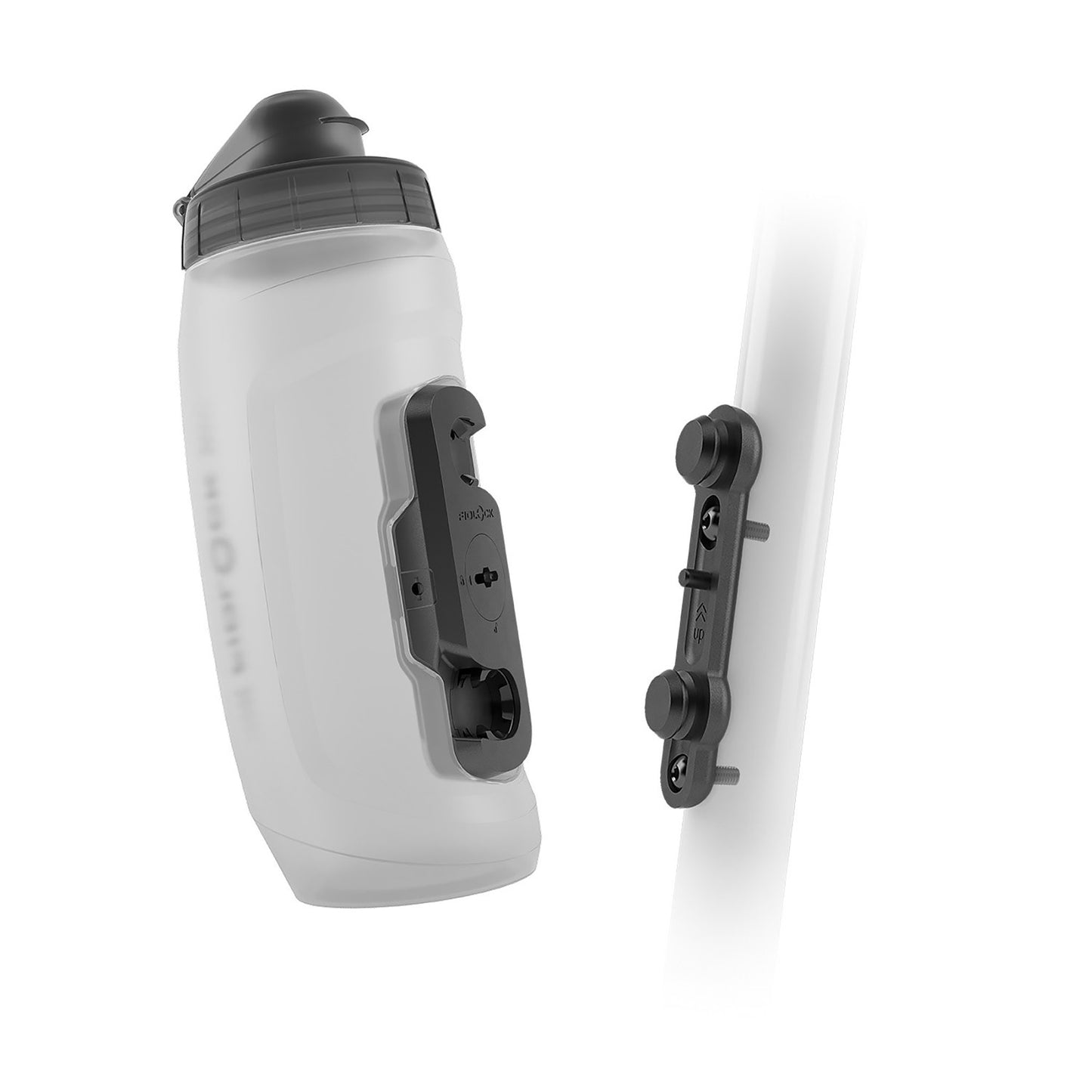 Fidlock TWIST Water Bottle Cage Set - Bike Base Mount Bolt-On 590ml Clear