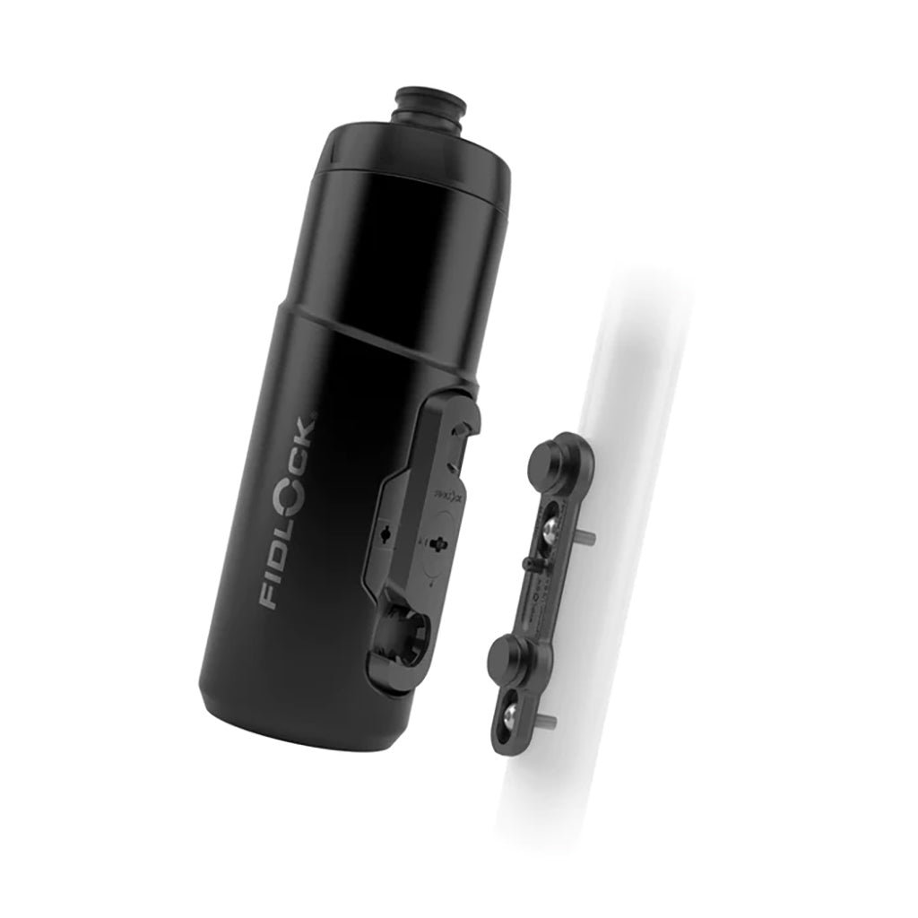 Twist Water Bottle + Base, Black - 600ml