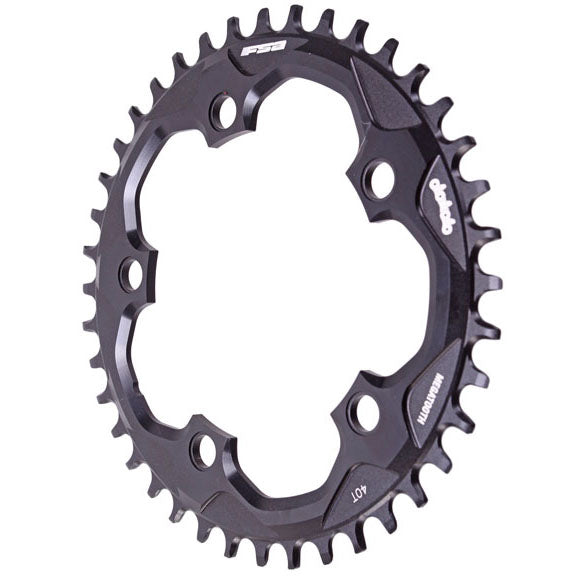 Full Speed Ahead Super Road Megatooth Chainring - 40t 110mm BCD 5-Bolt Aluminum For 1x11-Speed BLK