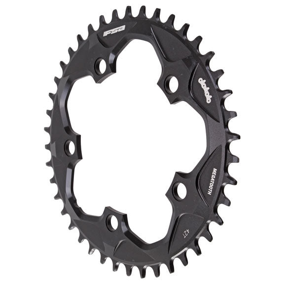 Full Speed Ahead Super Road Megatooth Chainring - 42t 110mm BCD 5-Bolt Aluminum For 1x11-Speed BLK