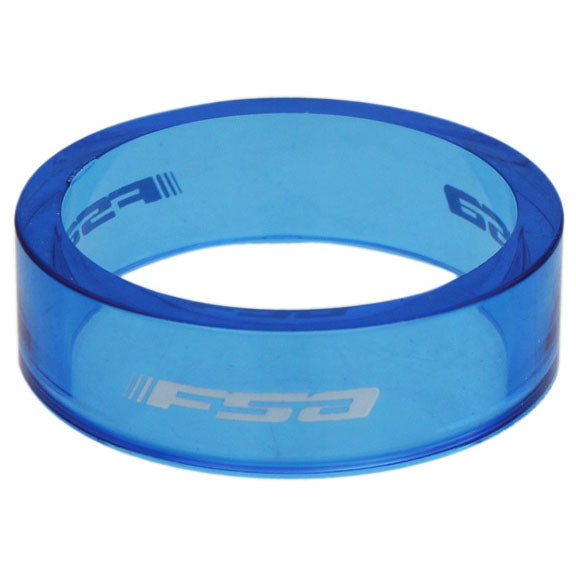 FSA PolyCarb Spacer 1-1/8"x 10mm Blue 10/CT