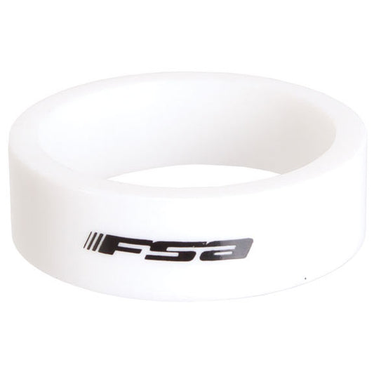 FSA PolyCarb Headset Spacer 1-1/8"x10mm White 10/Count