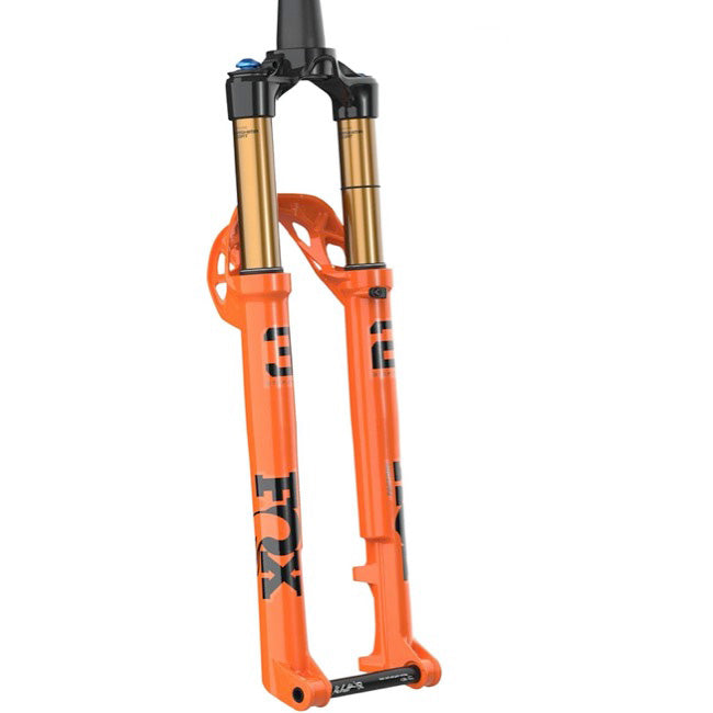 FOX 32 Step-Cast Factory Suspension Fork - 29" 100 mm 15 x 110 mm Kabolt SL 44mm Offset GRIP SL Damper Push-Lock Shiny Orange