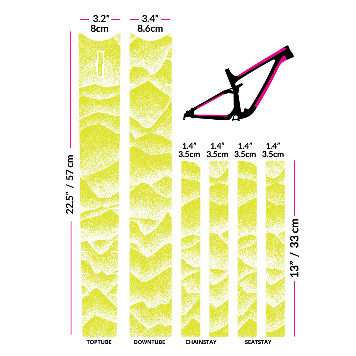 Frame Keeper, Ridgelines Lemon Matte  NLS