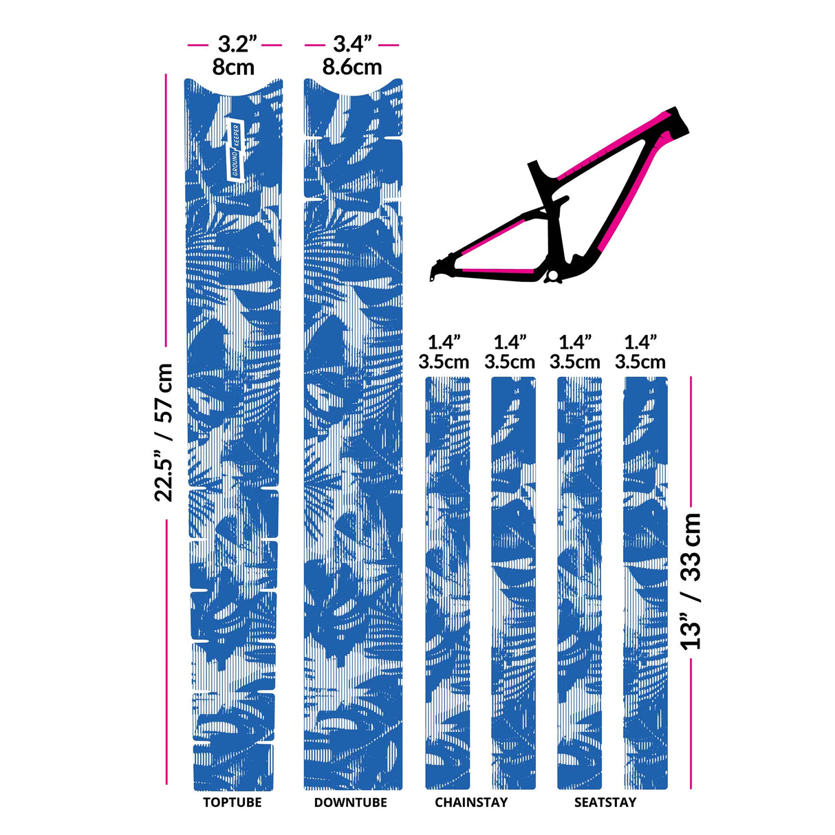 Frame Keeper, Tropical Glitch Blueberry Matte  NLS