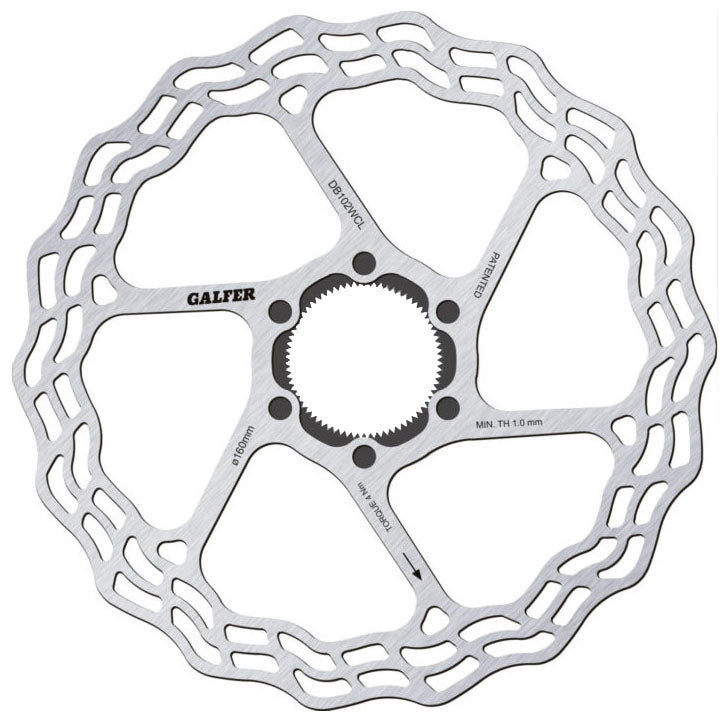 Galfer Road Disc Brake Rotor - 160mm Centerlock 1.8mm