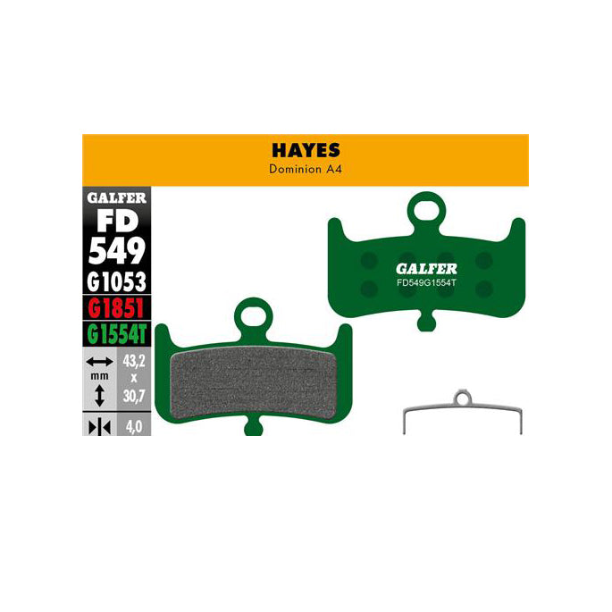 Galfer Hayes Dominion A4 Disc Brake Pads - Pro Compound