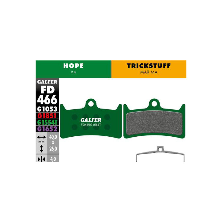 Galfer Hope V4/Trickstuff Maxima Disc Brake Pads - Pro Compound