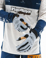 Gray and Black Gloves