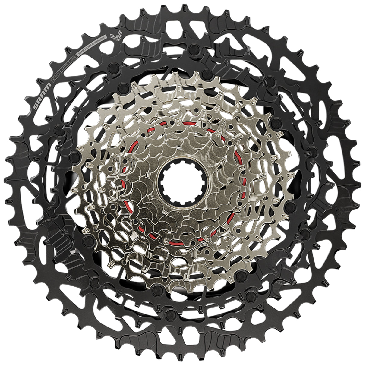 XS-1270 Eagle T-Type 12sp Cassette, 10-52t, Silver/Blk
