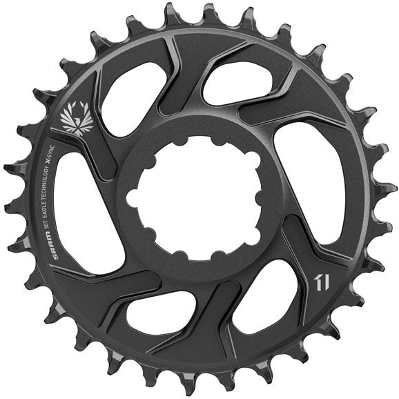 X-Sync Eagle 12sp 6mm DM Chainring, 30t, Black