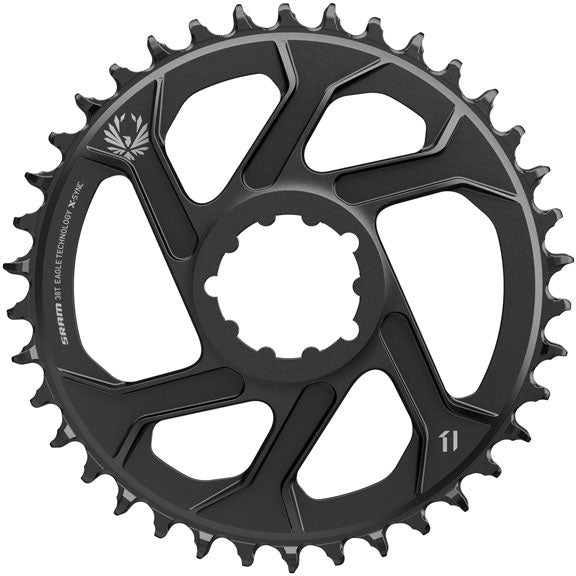 X-Sync Eagle 12sp 6mm DM Chainring, 38t, Black