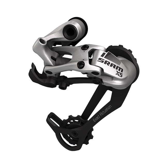 X5 9sp  Rear Derailleur, Medium Cage, Silver/Black