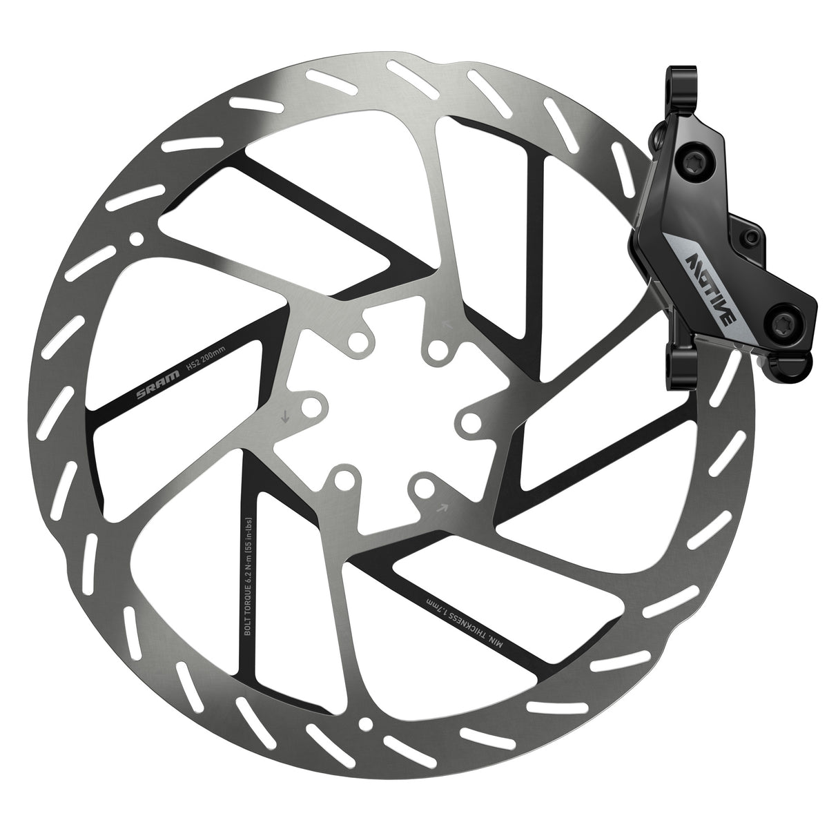 Motive Silver Stealth Disc Brake Front 950mm Blk