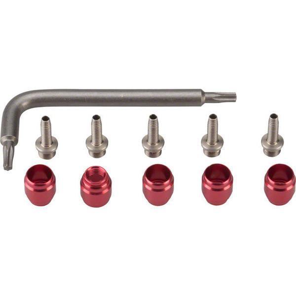 Disc Brake Hose Fitting Olive and Barb Kit, 5/Count