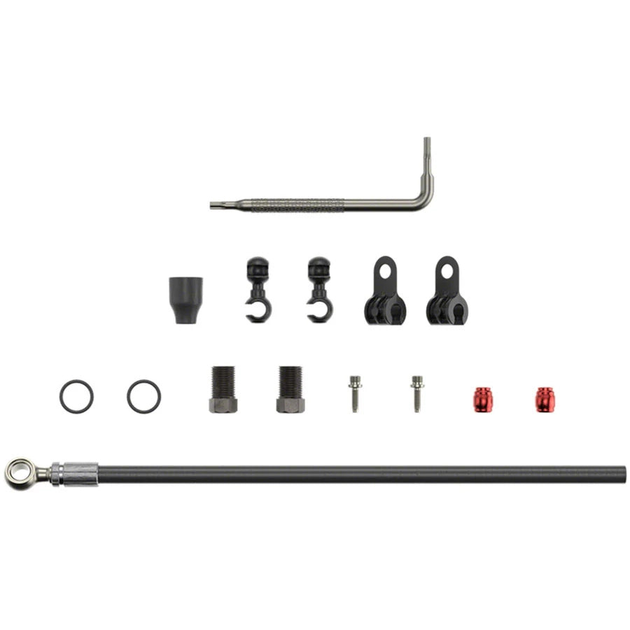Disc Brake Hydraulic 2000m Tube Kit, Silver Banjo