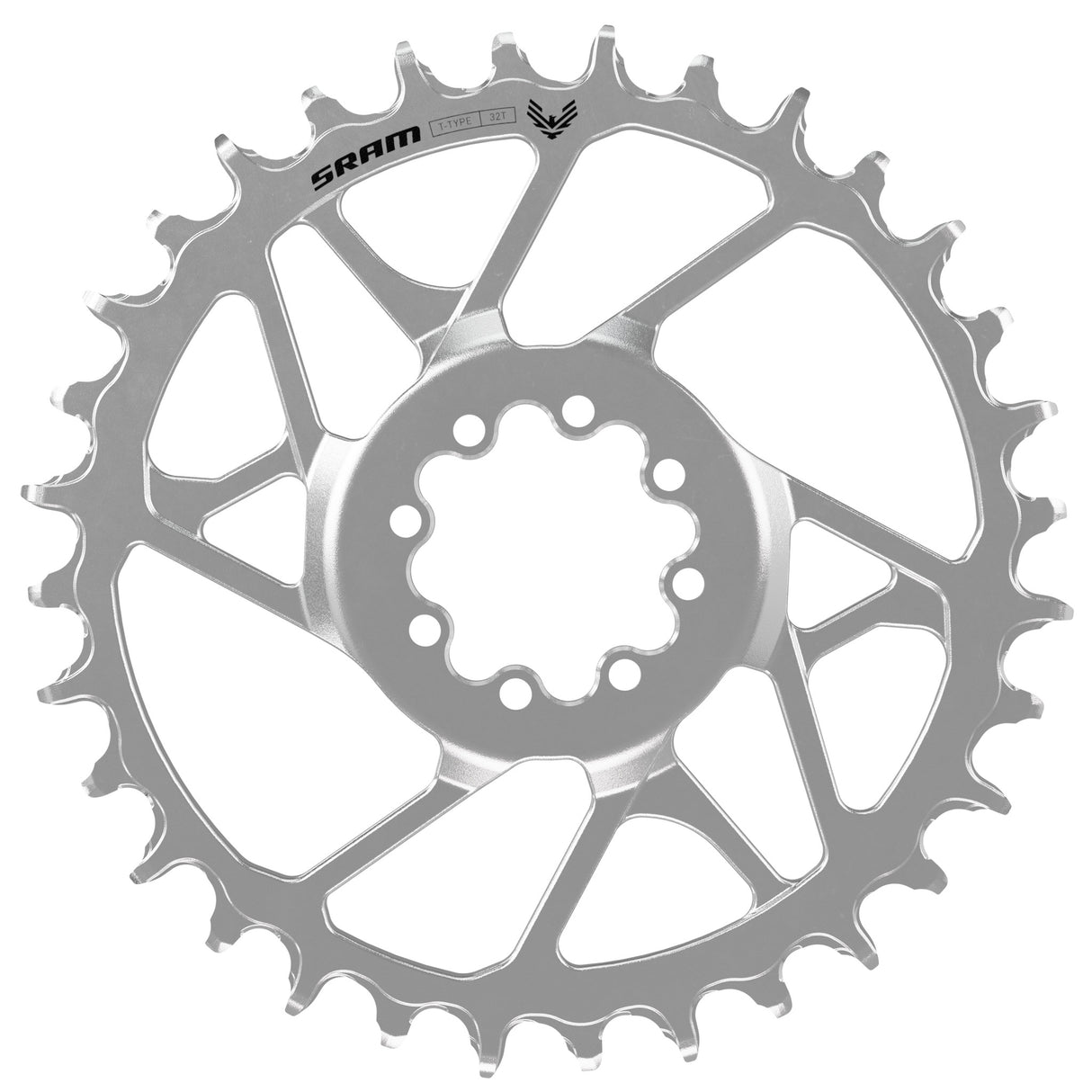 Eagle 90 T-Type 12sp Boost DM Chainring, 30t, Silver