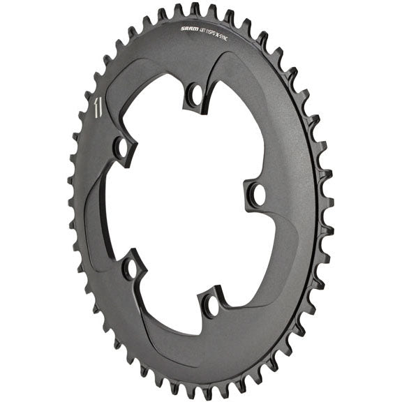 X-Sync 1x Alloy Chainring, 110BCD, 48t, Black