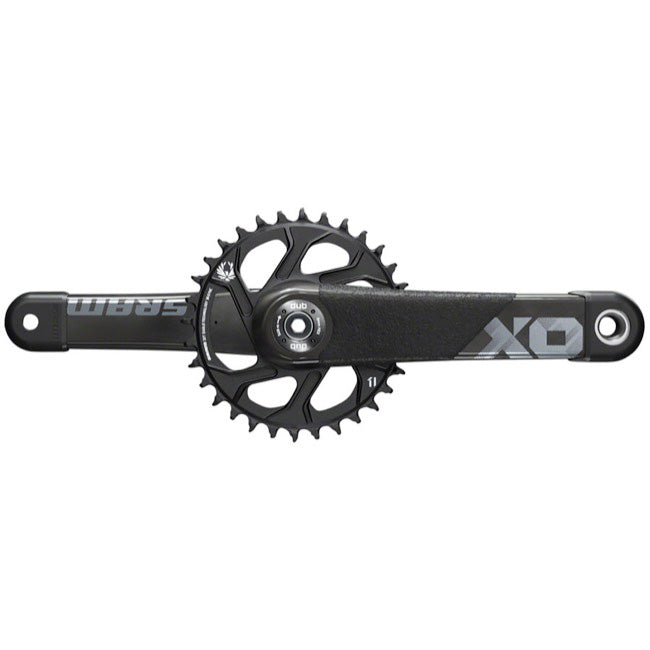 X01 DH Cranks, No BB, 34t, 165mm,  Black