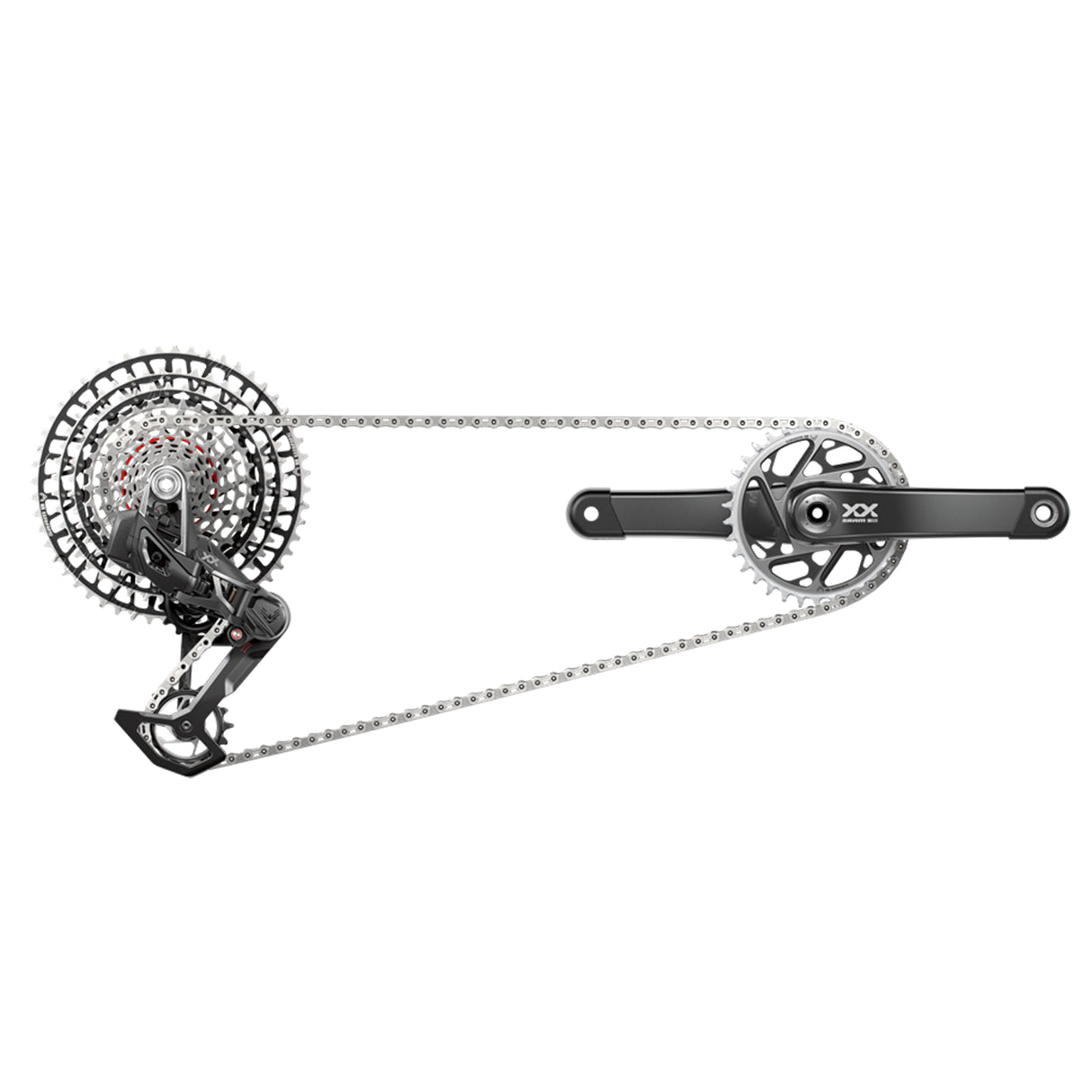 XX SL T-Type Eagle AXS Groupset 170mm Blk