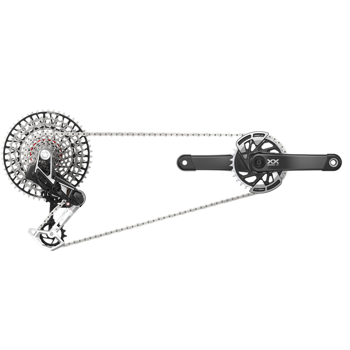 XX T-Type Eagle AXS Power Meter Groupset 170mm Blk