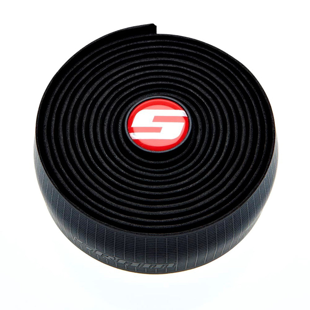 Red Lightweight Textured Bar Tape, Black