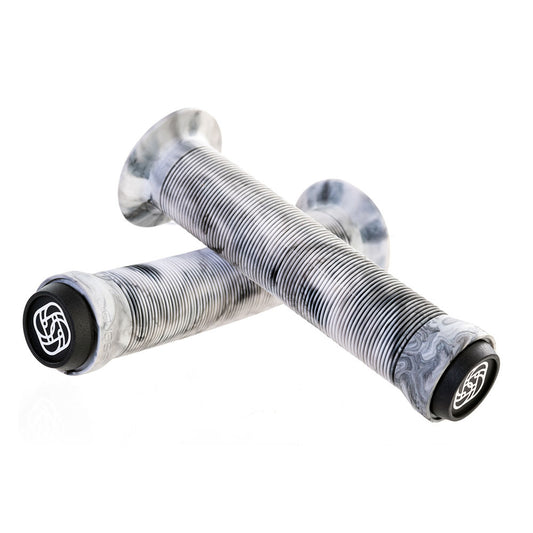 Gusset Sleeper Flanged Grips Matt Jones Gray Marble - Pair