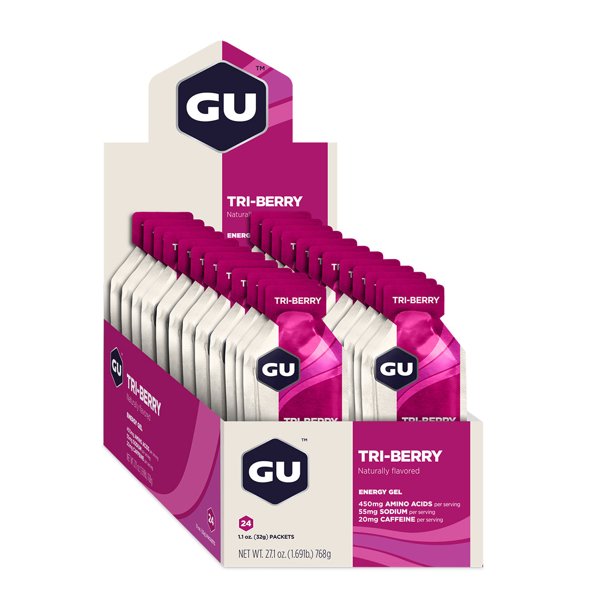 Energy Gel, Tri Berry, 24/Count