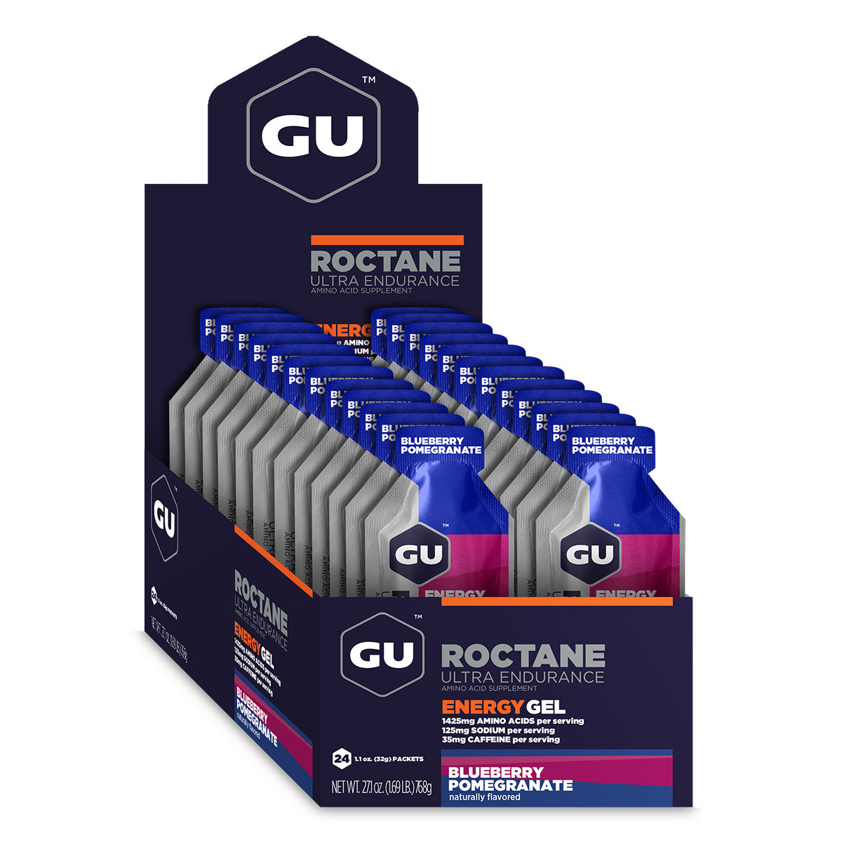 Roctane Energy Gel, Blueberry Pomegranate, 24/Count