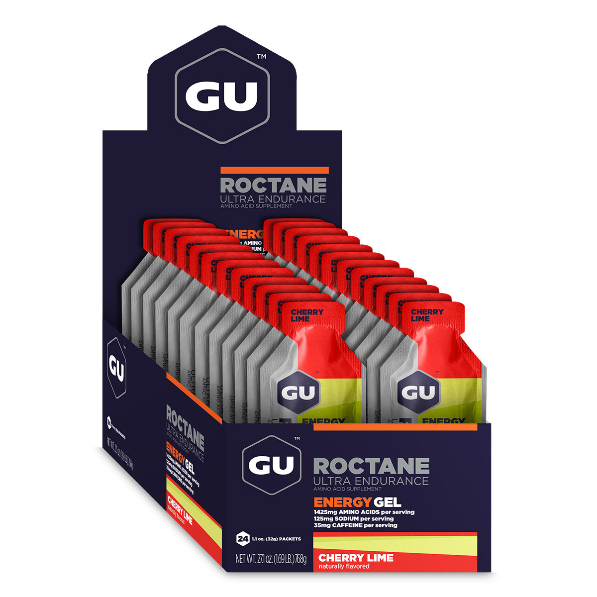 Roctane Energy Gel, Cherry Lime, 24/Count
